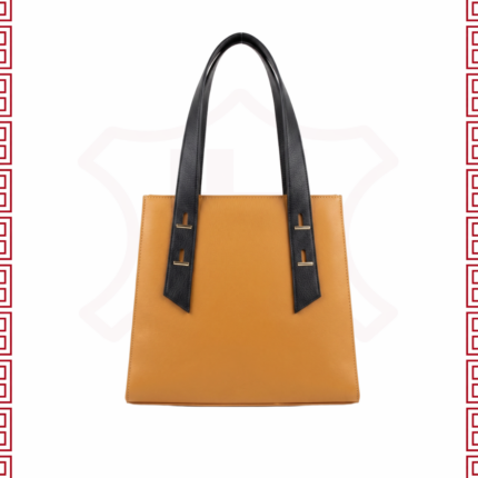 شنطه جلد بقري يد لون